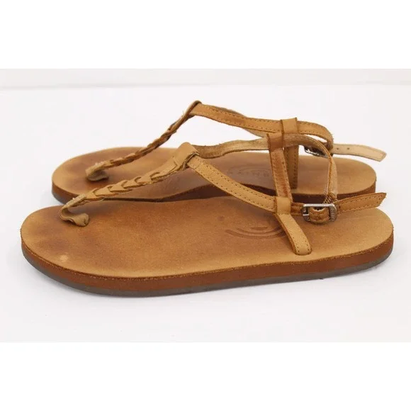 Rainbow T-Street Sandals‎ Braided Strap Leather Ankle Strap Women's Sz 7.5 - 8.5 - Picture 6 of 6